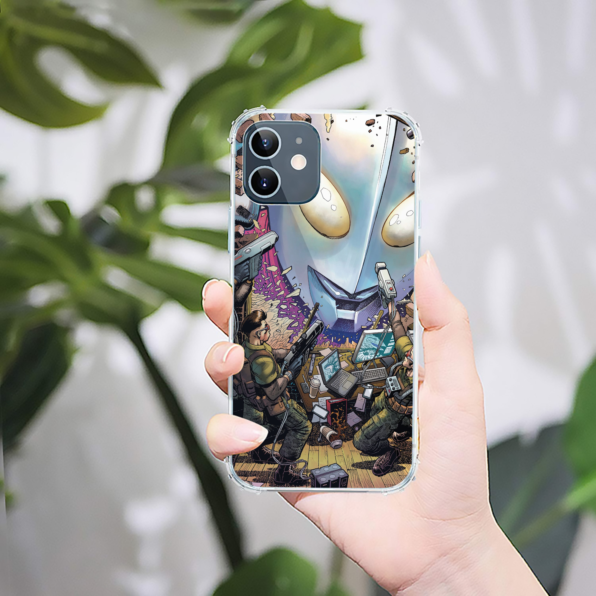 （画像用） ウルトラマン Ultraman 【iPhone 12シリーズ対応】透明スマホケース（クリアソフトケース）